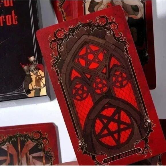 HORROR Tarot Cards Prophecy Divination Deck Family Party Board New - Picture 2 of 4